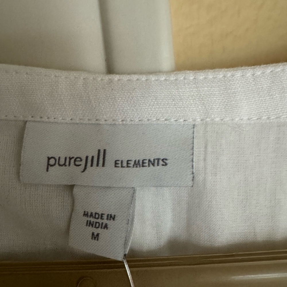 J. Jill White Sleeveless Linen Maxi Dress - Picture 3 of 3